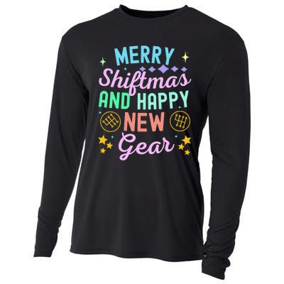 Christmas Manual Gearbox Merry Shiftmas And A Happy New Gear Cooling Performance Long Sleeve Crew