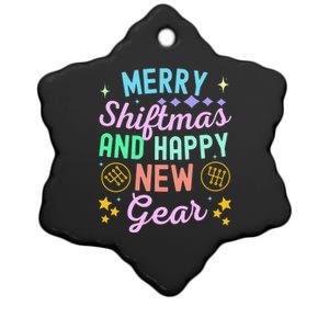 Christmas Manual Gearbox Merry Shiftmas And A Happy New Gear Ceramic Star Ornament