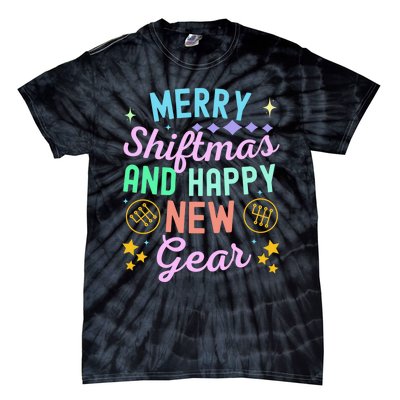 Christmas Manual Gearbox Merry Shiftmas And A Happy New Gear Tie-Dye T-Shirt