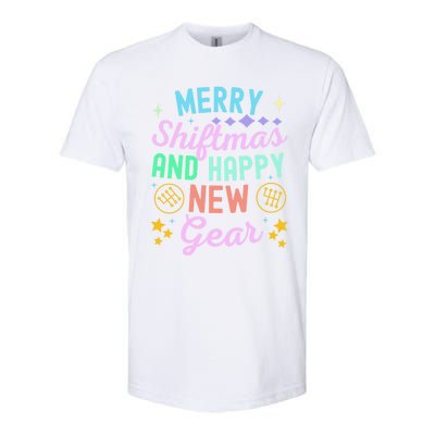 Christmas Manual Gearbox Merry Shiftmas And A Happy New Gear Softstyle CVC T-Shirt