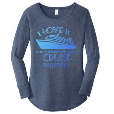 Cruise Meaningful Gift For Couples Who Love Cruising Together Gift Women's Perfect Tri Tunic Long Sleeve Shirt