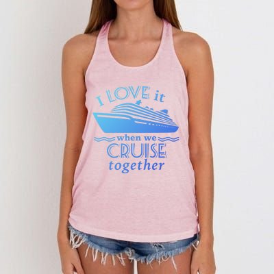 Cruise Meaningful Gift For Couples Who Love Cruising Together Gift Women's Knotted Racerback Tank