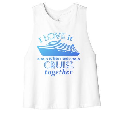 Cruise Meaningful Gift For Couples Who Love Cruising Together Gift Women's Racerback Cropped Tank