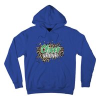 Cheer Mom Great Gift Leopard Cheetah Print Green Cheer Gift Hoodie