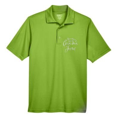 Christian Mom Gift In The Morning When I Rise Give Me Jesus Men's Origin Performance Pique Polo