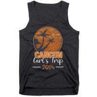 Cancun Mexico Girl Trip 2024 Vintage Sunset Tank Top