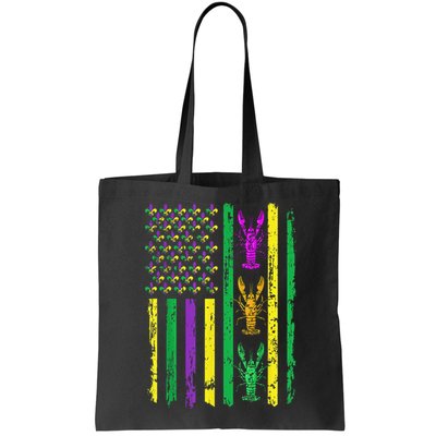 Carnival Mardi Gras Usa American Flag Crawfish Parade Bag