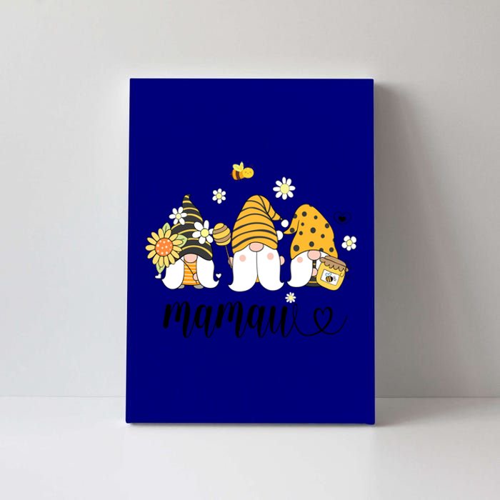 Cute Mamaw Gnomes With Bees And Sunflower Country Style Gift Canvas