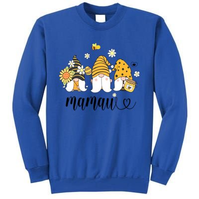 Cute Mamaw Gnomes With Bees And Sunflower Country Style Gift Tall Sweatshirt