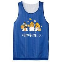 Cute Mamaw Gnomes With Bees And Sunflower Southern Grandma Gift Mesh Reversible Basketball Jersey Tank