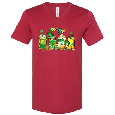 St Patricks Day Plus Size Coffee Mug Cup Graphic V-Neck T-Shirt