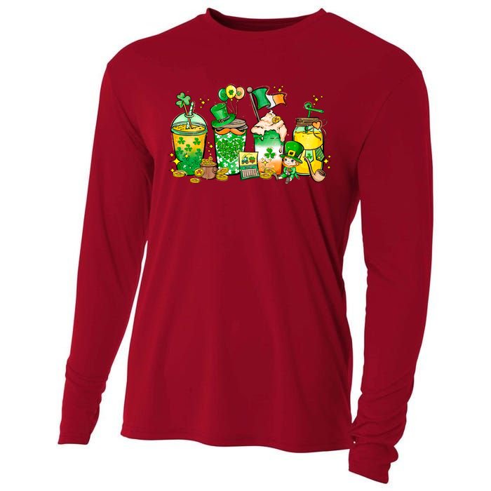 St Patricks Day Plus Size Coffee Mug Cup Graphic Cooling Performance Long Sleeve Crew