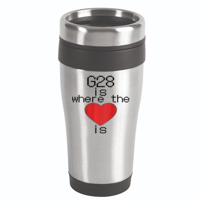 CNC Machinist G28 Home is where the heart is 16oz Travel Tumbler