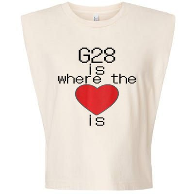 CNC Machinist G28 Home is where the heart is Garment-Dyed Women's Muscle Tee