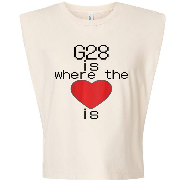 CNC Machinist G28 Home is where the heart is Garment-Dyed Women's Muscle Tee