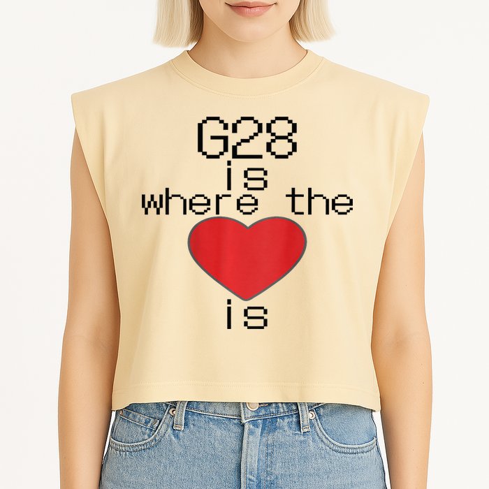 CNC Machinist G28 Home is where the heart is Garment-Dyed Women's Muscle Tee