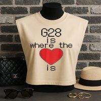 CNC Machinist G28 Home is where the heart is Garment-Dyed Women's Muscle Tee