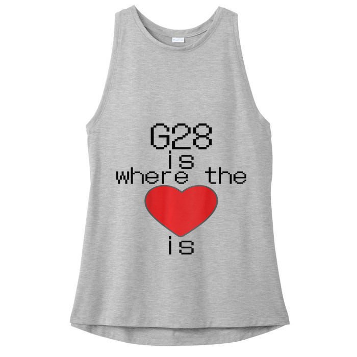 CNC Machinist G28 Home is where the heart is Ladies PosiCharge Tri-Blend Wicking Tank