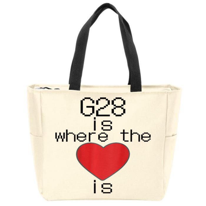 CNC Machinist G28 Home is where the heart is Zip Tote Bag