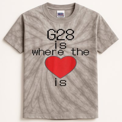 CNC Machinist G28 Home is where the heart is Kids Tie-Dye T-Shirt