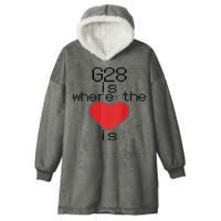 CNC Machinist G28 Home is where the heart is Hooded Wearable Blanket