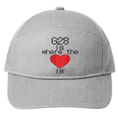 CNC Machinist G28 Home is where the heart is 7-Panel Snapback Hat