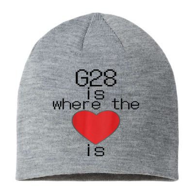 CNC Machinist G28 Home is where the heart is Sustainable Beanie