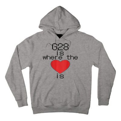 CNC Machinist G28 Home is where the heart is Tall Hoodie