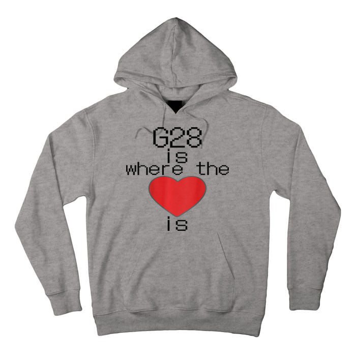 CNC Machinist G28 Home is where the heart is Tall Hoodie
