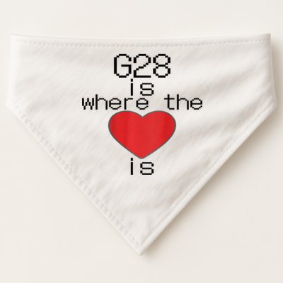 CNC Machinist G28 Home is where the heart is USA-Made Doggie Bandana