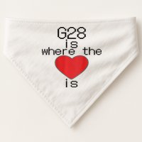 CNC Machinist G28 Home is where the heart is USA-Made Doggie Bandana