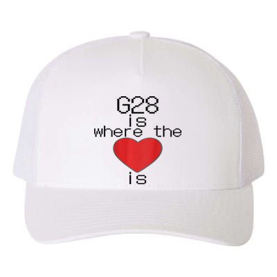 CNC Machinist G28 Home is where the heart is Yupoong Adult 5-Panel Trucker Hat