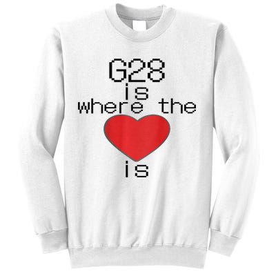 CNC Machinist G28 Home is where the heart is Sweatshirt
