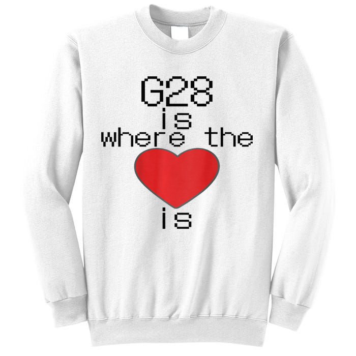 CNC Machinist G28 Home is where the heart is Sweatshirt