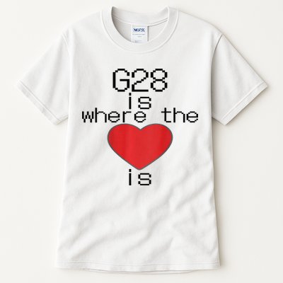 CNC Machinist G28 Home is where the heart is Tall T-Shirt