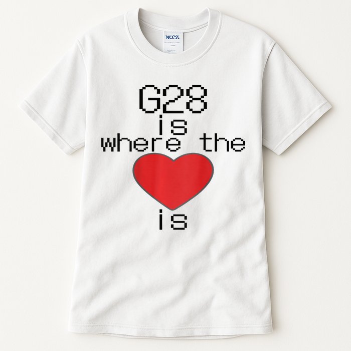 CNC Machinist G28 Home is where the heart is Tall T-Shirt