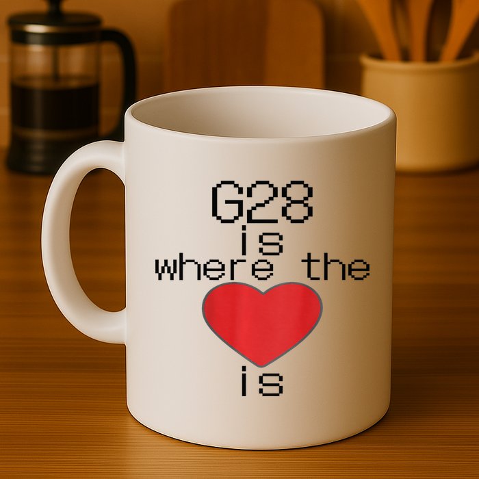 CNC Machinist G28 Home is where the heart is Mug