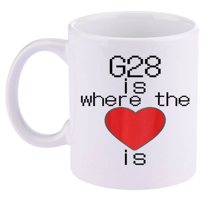 CNC Machinist G28 Home is where the heart is 11oz C Handle Ceramic Mug