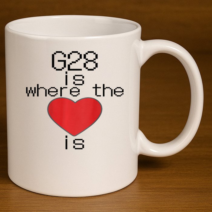 CNC Machinist G28 Home is where the heart is 11oz C Handle Ceramic Mug