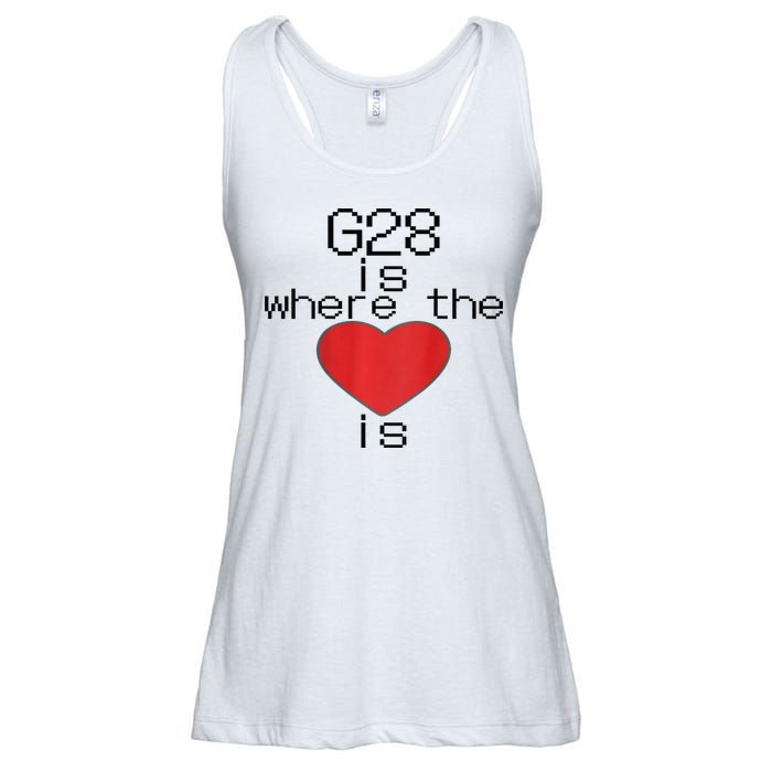 CNC Machinist G28 Home is where the heart is Ladies Essential Flowy Tank