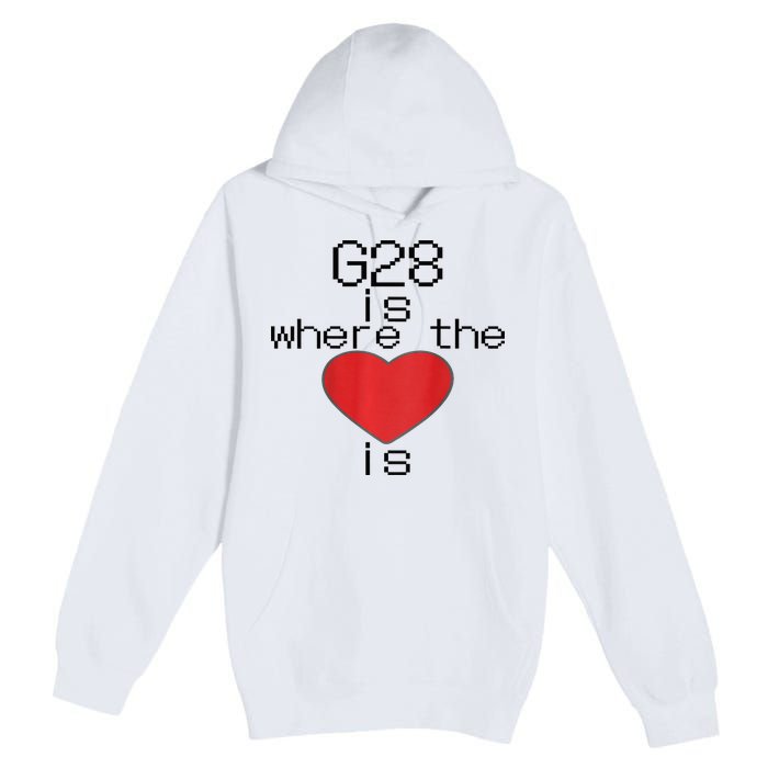 CNC Machinist G28 Home is where the heart is Premium Pullover Hoodie