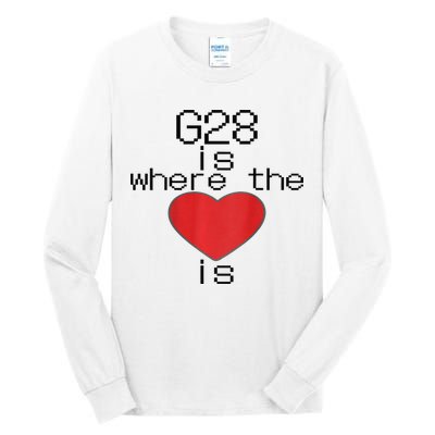CNC Machinist G28 Home is where the heart is Tall Long Sleeve T-Shirt