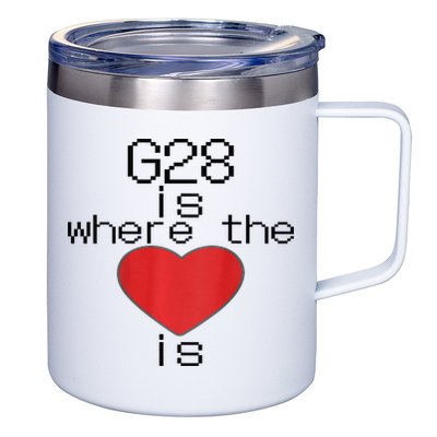 CNC Machinist G28 Home is where the heart is 12oz Stainless Steel Coffee Mug