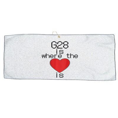 CNC Machinist G28 Home is where the heart is Large Microfiber Waffle Golf Towel