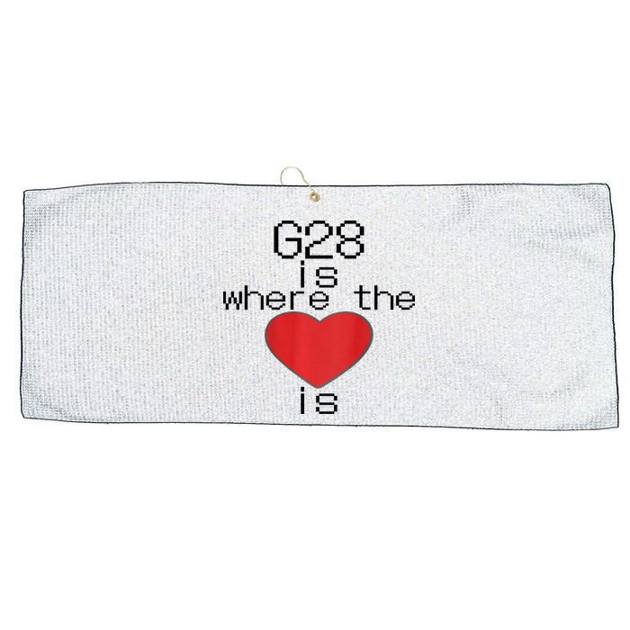 CNC Machinist G28 Home is where the heart is Large Microfiber Waffle Golf Towel