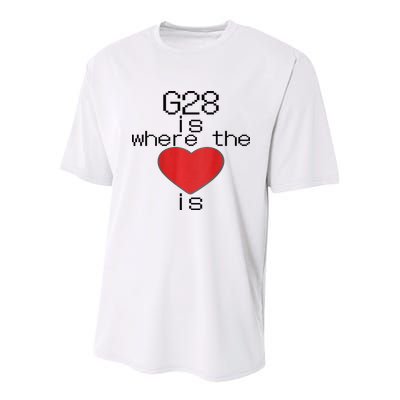 CNC Machinist G28 Home is where the heart is Youth Performance Sprint T-Shirt