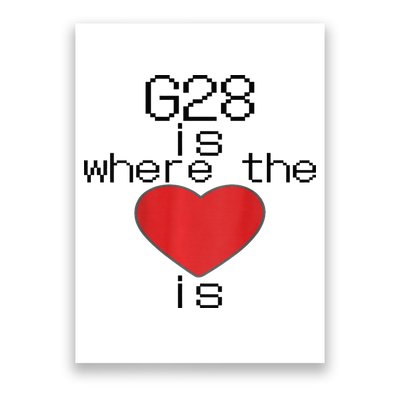 CNC Machinist G28 Home is where the heart is Poster