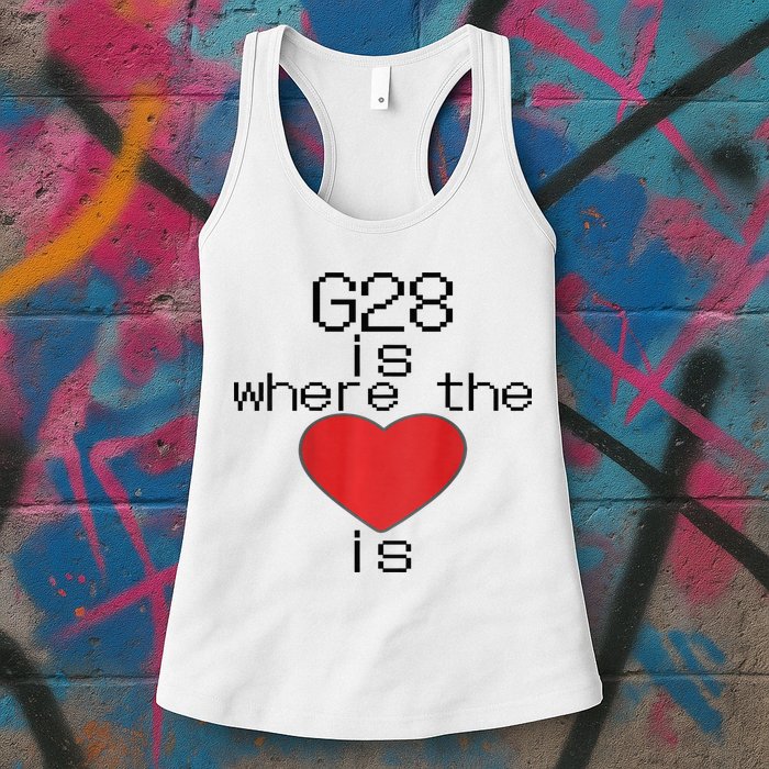 CNC Machinist G28 Home is where the heart is Womens Tank Top