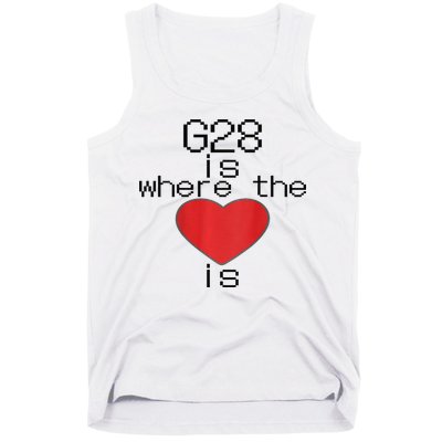 CNC Machinist G28 Home is where the heart is Tank Top