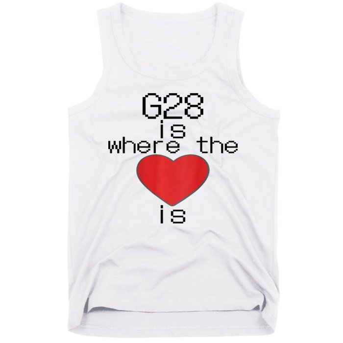 CNC Machinist G28 Home is where the heart is Tank Top